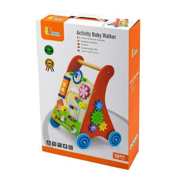 

Детские ходунки каталка Viga Toys с бизибордом (50950)