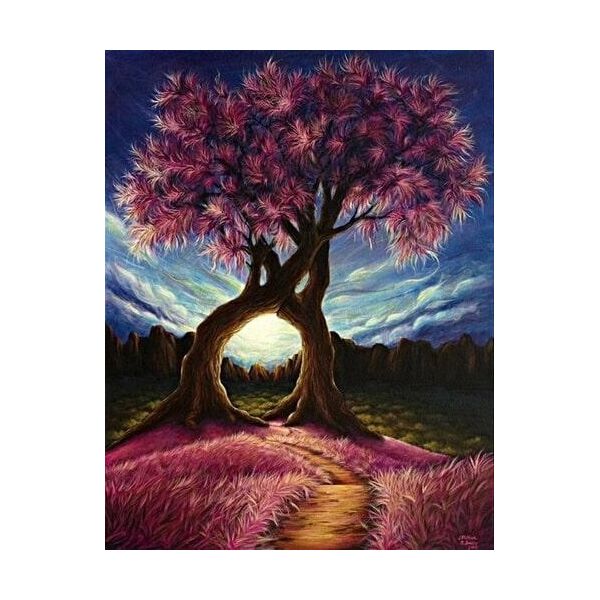 

Алмазная мозаика - Дерево счастья 40x50 см
