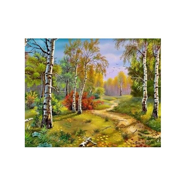 

Алмазная мозаика - Золотая осень 40x50 см