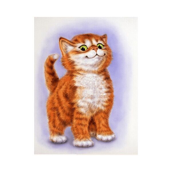

Алмазная мозаика - Котенок Рыжик 30x40 см