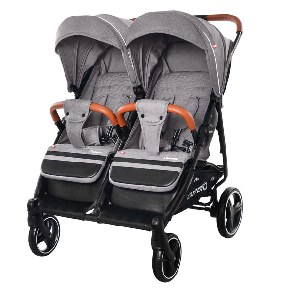 

Детская коляска прогулочная CARRELLO Connect CRL-5502 Rock Gray для двойни, в льне