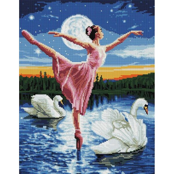 

Алмазная мозаика - Лебединое озеро 40x50 см