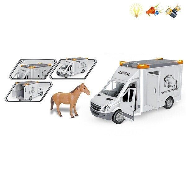 

Машинка инерционная Фургон JINJIA TOYS 666-06P со световыми и звуковыми эффектами