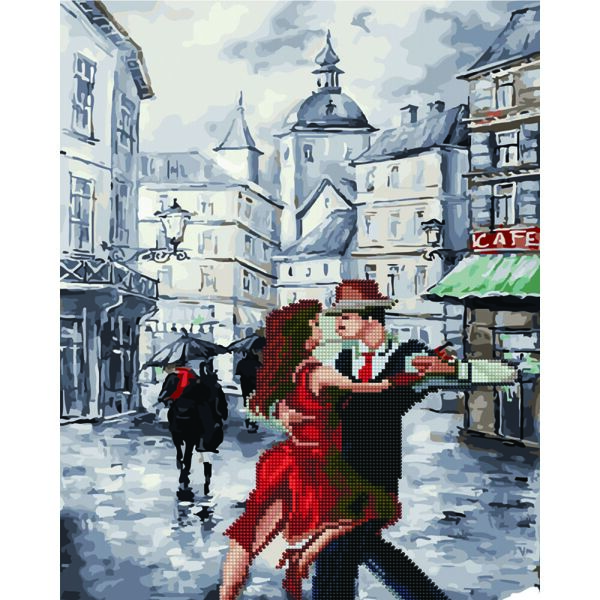 

Алмазная картина-раскраска - Страсный танец с Марио 40x50см