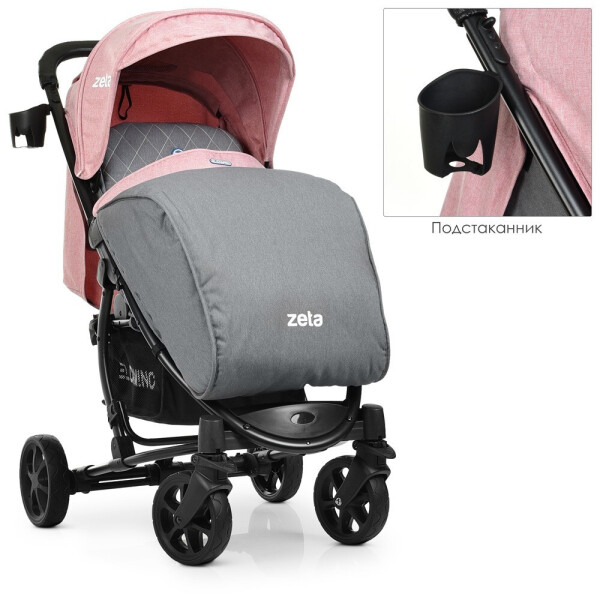 

Коляска детская ME 1011L ZETA Pale Pink EL CAMINO
