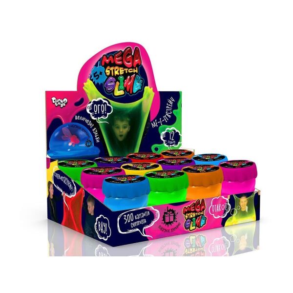 

Вязкая масса Mega Stretch Slime200г. укр. (2000903433927)