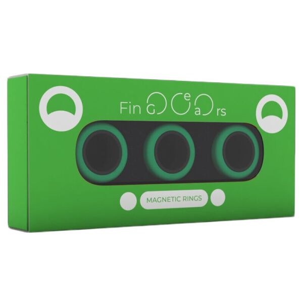 

Магнитные кольца FinGears Magnetic Rings Sets Size S Green Black (FG380SGRBLK)