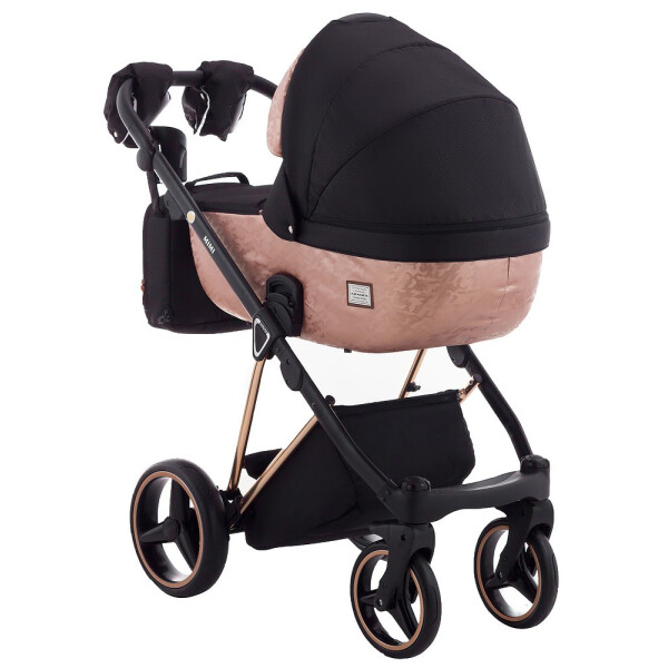 

Детская коляска универсальная 2 в 1 Adamex Mimi Polar (Pink Gold) BR604 черный 623901