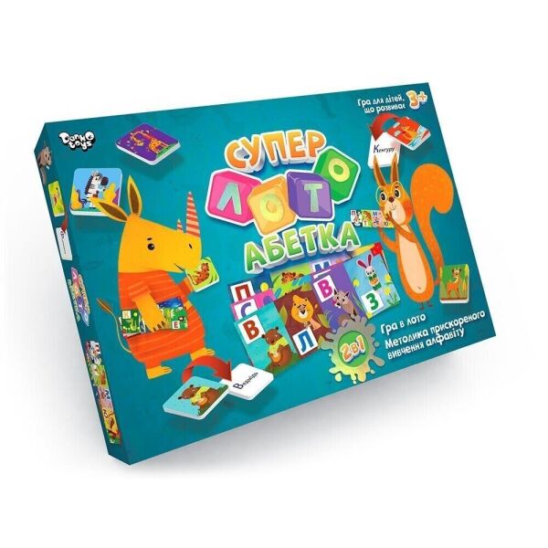 

Настольная игра Суперлото Азбука укр Danko toys (СЛА-01U) (2000903604433)