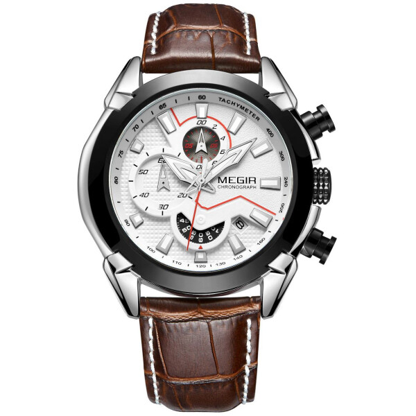 

Наручные часы Megir Black Silver Brown MG2065