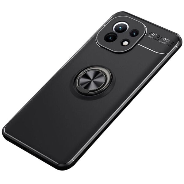 

TPU чехол Deen ColorRing под магнитный держатель (opp) для Xiaomi Mi 11 (Черный / Черный) (1104706)