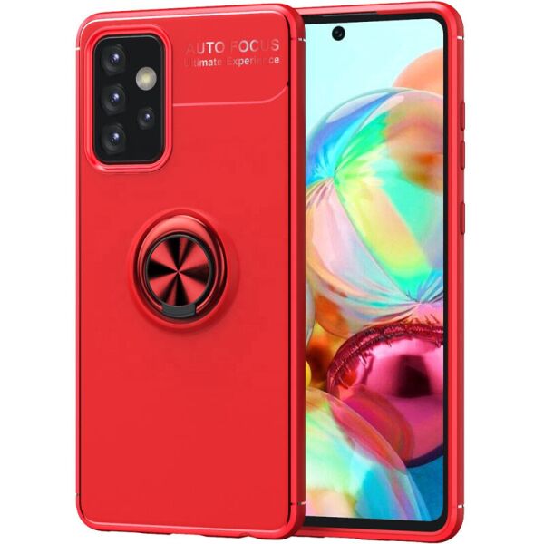 

TPU чехол Deen ColorRing под магнитный держатель (opp) для Samsung Galaxy A32 5G (Красный / Красный) (1104690)