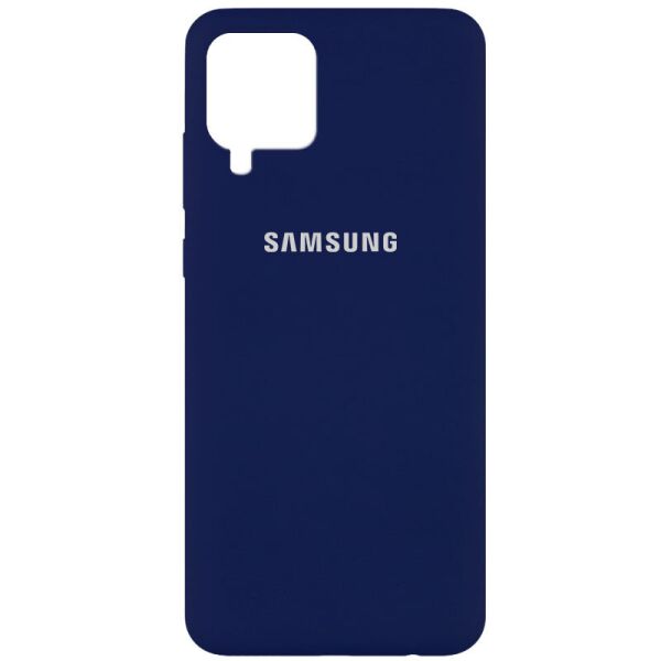 Чехол Silicone Cover Full Protective (AA) для Samsung Galaxy A42 5G (Темно-синий / Midnight blue) (1105165)