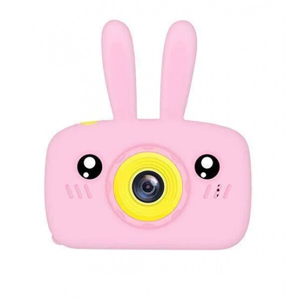 Акция на Детская Фото видео камера Smart Kids Rabbit Pro Противоударный Фотоаппарат Full HD 1920x1080P Pink  (71465-DPZ) от Allo UA