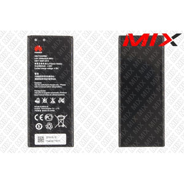 

Батарея для HUAWEI HB4742A0RBC Li-Polymer 3.8V 2300mAh 8063001 Original