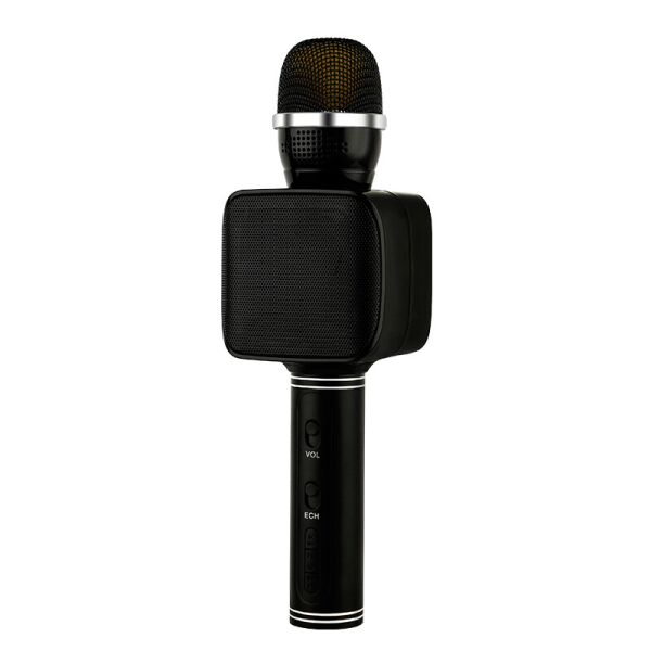 Акція на Беспроводной караоке микрофон с колонкой Magic Karaoke YS-68 Вокальный с мембраной низких частот Black (47471-IM) від Allo UA