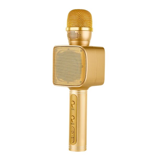 

Беспроводной караоке микрофон с колонкой Magic Karaoke YS-68 Вокальный с мембраной низких частот Gold (47472-IM)