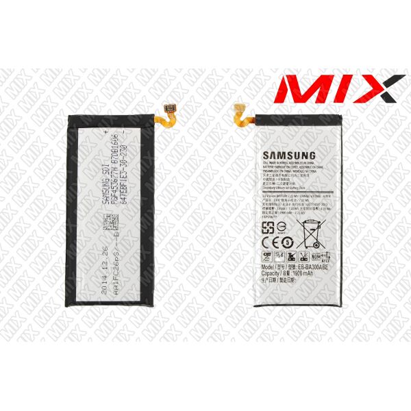 

Батарея для SAMSUNG Galaxy A3 A300H Li-ion 3.8V 1900mAh 7834004 Original