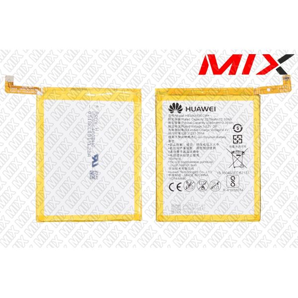 

Батарея для HUAWEI HB386483ECW+ Li-Polymer 3.82V 3340mAh 8054001 Original