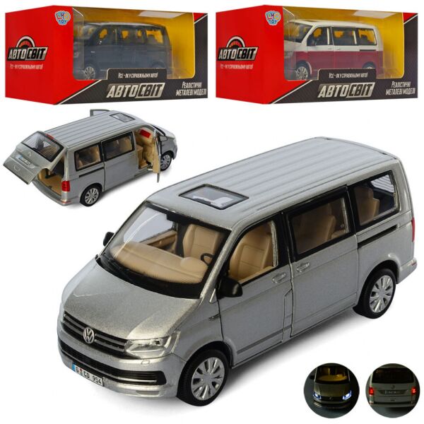 

Машинка АвтоСвіт AS-2710 Volkswagen, инерционная, 15 см. (Красно-Белый)