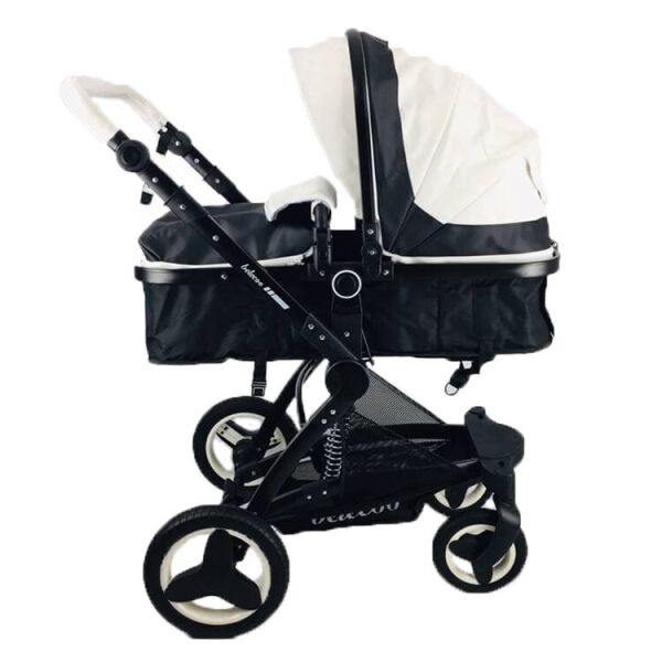 

Коляска 3в1 Belecoo x6 Бело-черная кожа с Рюкзаком Дисней, Термосумкой, USB и Пеленальным матрасом