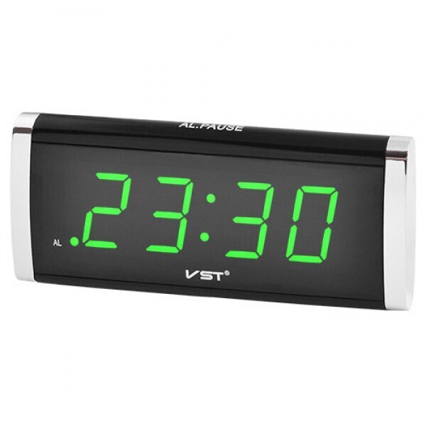Акция на Настольные часы VST 730 Функция памяти, с зеленой подсветкой (44791-IM) от Allo UA