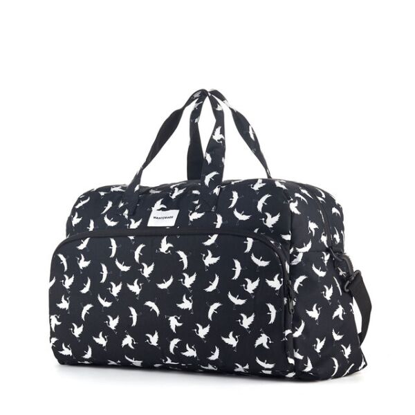 

Дорожная сумка Wascobags Milano (33 L), ЖЕНСКАЯ / УНИСЕКС Черная с Принтом Журавли