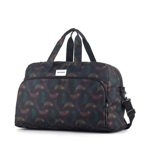 

Дорожная сумка Wascobags Milano (33 L), ЖЕНСКАЯ / УНИСЕКС Черная с Принтом Перья