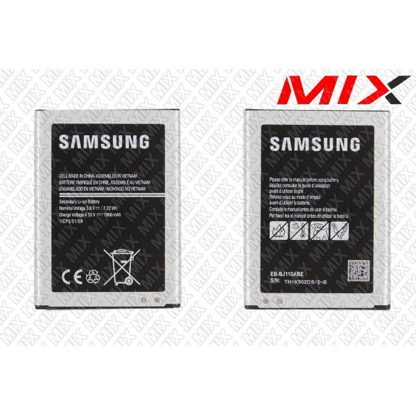 

Батарея для SAMSUNG J110H/DS Galaxy J1 Ace Li-ion 3.8V 1800mAh 7863002 Original