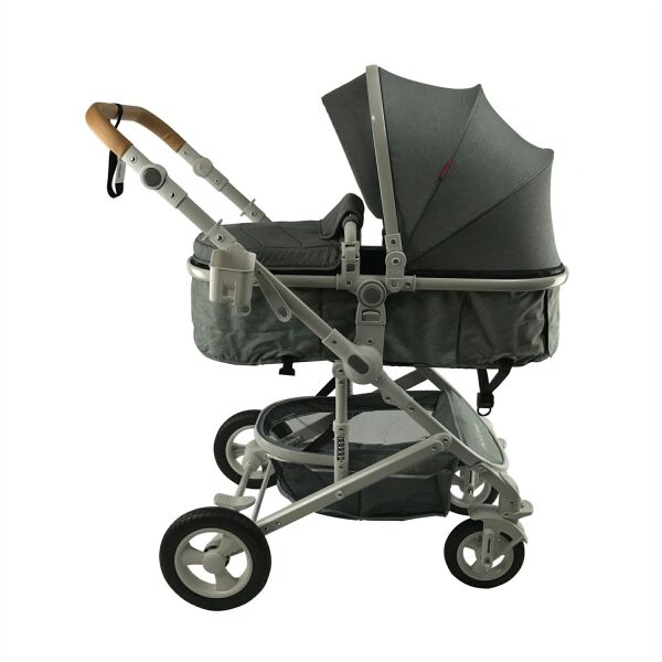 

Коляска 2в1 Belecoo 530D Серая с Зонтом черным