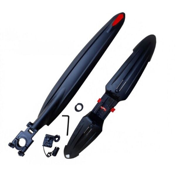

Крылья переднее+заднее DN-23 Flanb быстросъемные 26-27,5"; копия Author X-bow, переднее крыло в шток вилки на защелке.