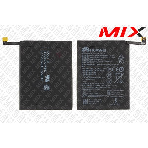 

Батарея для HUAWEI HB386280ECW HUAWEI P10 Li-Polymer 3.82V 3200mAh 8053000 Original