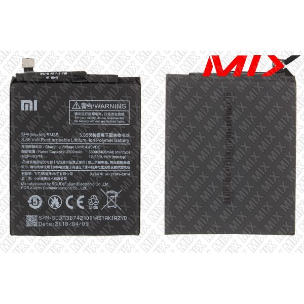 

Батарея для XIAOMI BM3B XIAOMI Mi Mix 2, Mi Mix Evo Li-ion, 3400mAh 8137000 Original