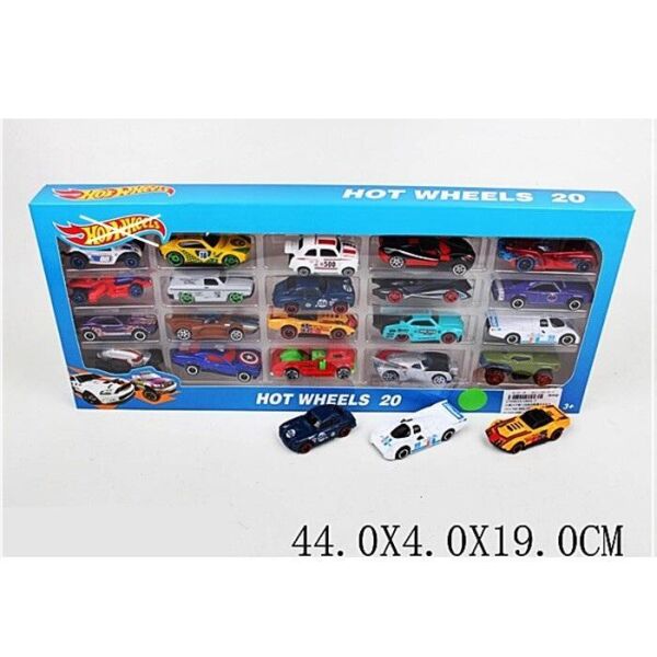 

Набор металлических машинок Hot wheels 20 шт в блистере