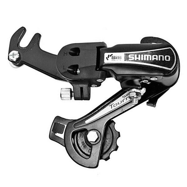 

Переключатель задний Shimano Tourney RD-TY21-A 6-7 скоростей средний рычаг крюк.