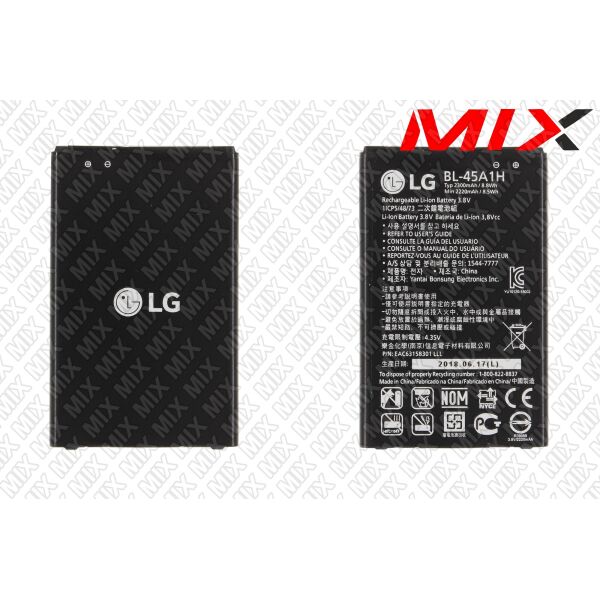

Батарея для LG K10 K430DSF Li-ion 3.8V 2300mAh 7986005 Original