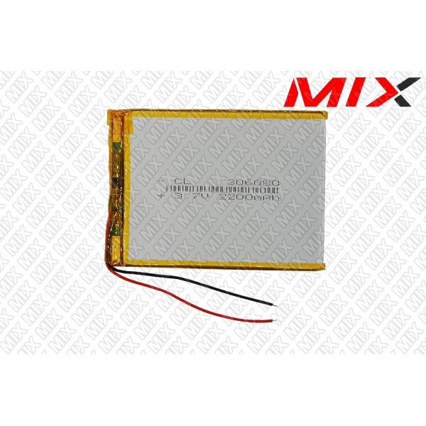 

Батарея для планшета 3,7V 82x60x3mm 2pin 2200mAh 7640001 High Copy