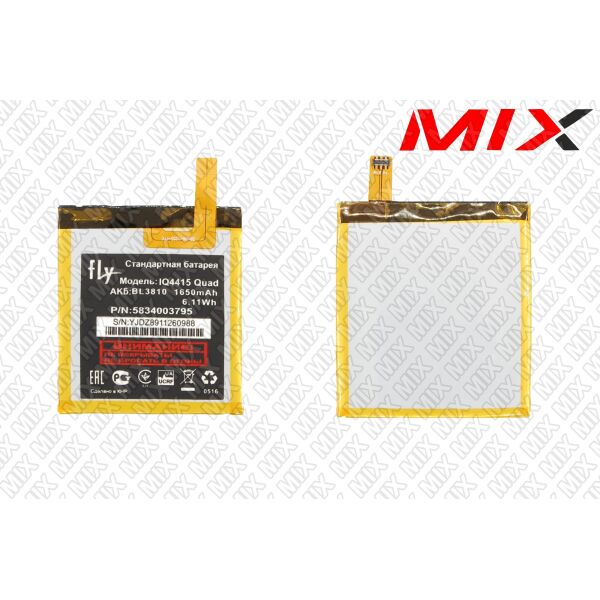

Батарея для FLY BL3810 Li-ion 3.7V 1650mAh Тип1 7948001 Original
