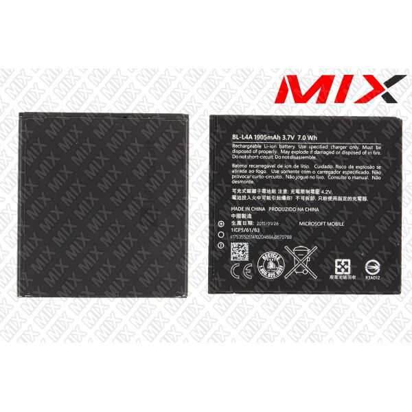 

Батарея для MICROSOFT BL-L4A MICROSOFT (NOKIA) 535 Lumia Dual SIM Li-ion 3.7V 1905mAh 8043000 Original