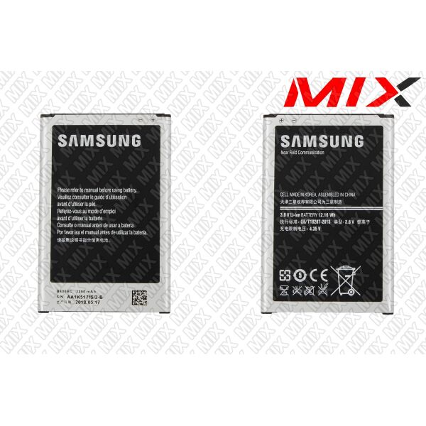 

Батарея для SAMSUNG SM-N9000 Note 3 3.8V 3200mAh 7831007 Original