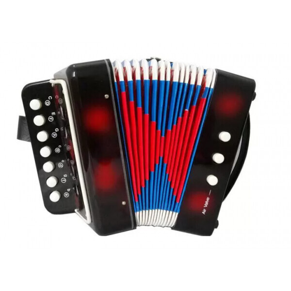 

Аккордеон детская гармошка Btoy M 19 x 18 x 11 см Black-Red (6429B-RT)