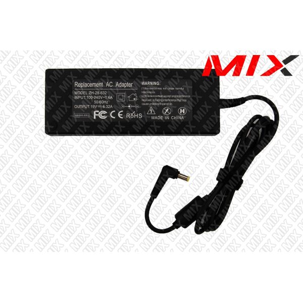 

Блок питания для Acer A11-120P1A 90XB00DN-MPW000 19V, 6.32A (120W), разъем 5.5/1.7 H-COPY Класс А 10882007 High Copy