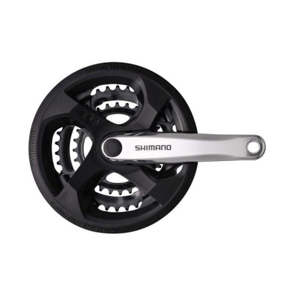 

Шатуны Shimano FC-M131, 170мм, 42X34X24, защита звезд.