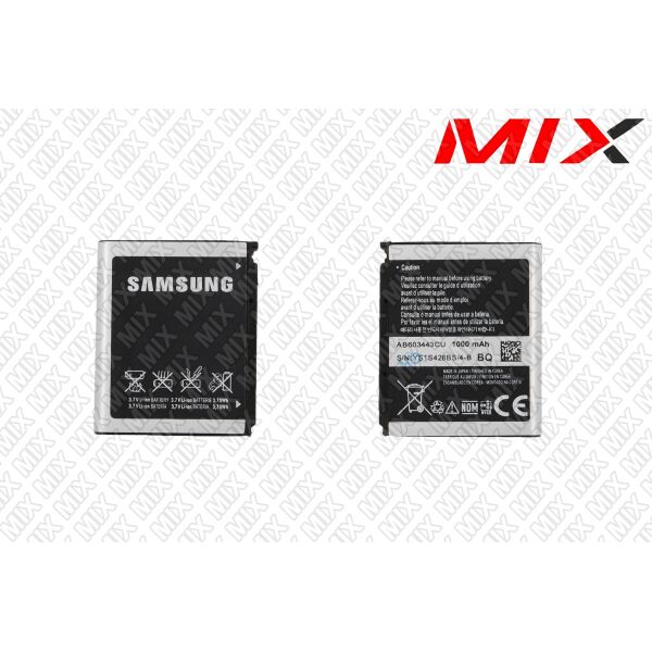 

Батарея для SAMSUNG AB603443CU Li-ion 3.7V 1000mAh 7827005 Original