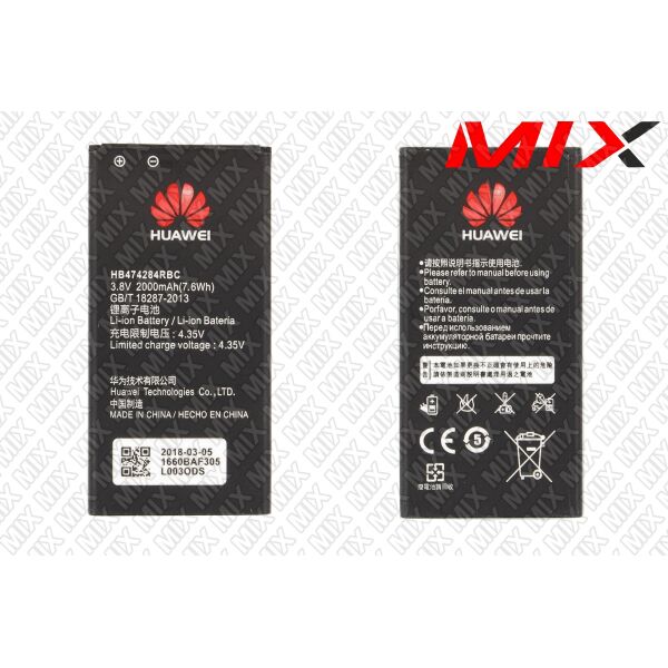 

Батарея для HUAWEI Honor 3C Lite Li-ion 3.8V 2000mAh 8062004 Original