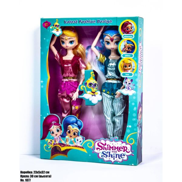 

Набор игровых фигурок КУКЛЫ SHIMMER SHINE 1877 2 фигурки в блистере