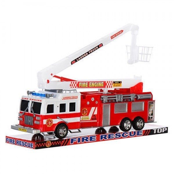 

Пожарная машина Fire Rescue инерционная, подвижная стрела 41 см Red (SH-8855-RT)