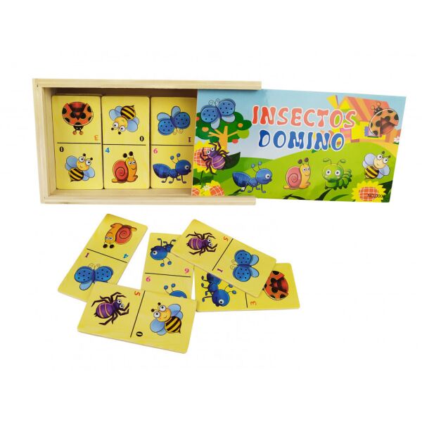 

Деревянная игрушка Домино MD 2198 (Насекомые)