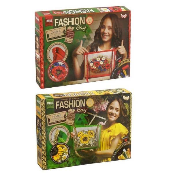 

Вышивка-сумка лентами "Fashion Bag" FBG-01-01,02 (6) "ДАНКО ТОЙС", (Украина)