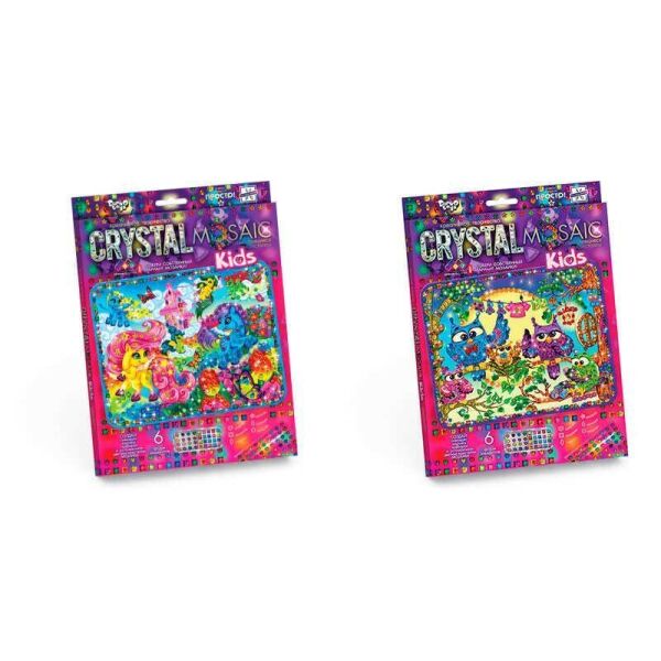 

Набор для творчества "CRYSTAL MOSAIC KIDS" CRMk-01-01,02,03,04...10 видов (20) "ДАНКО ТОЙС", (Украина)